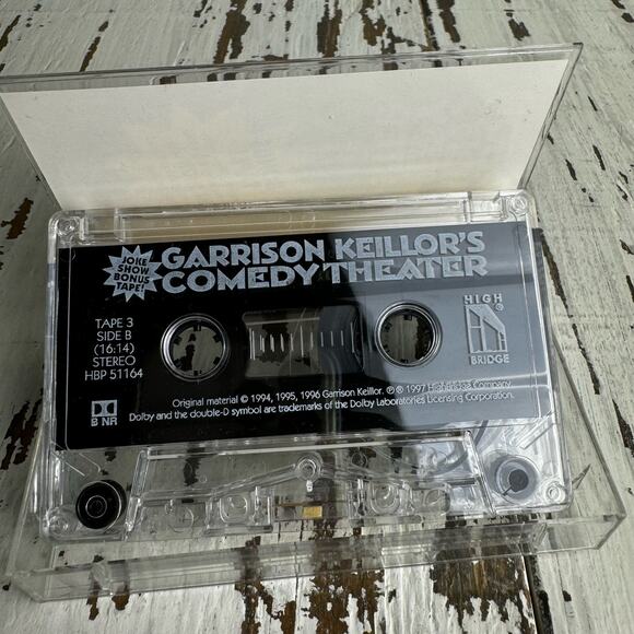 Garrison Keillor Comedy Theater Joke Show Tape 3 High Bridge Cassette Tape Vtg - Picture 5 of 7